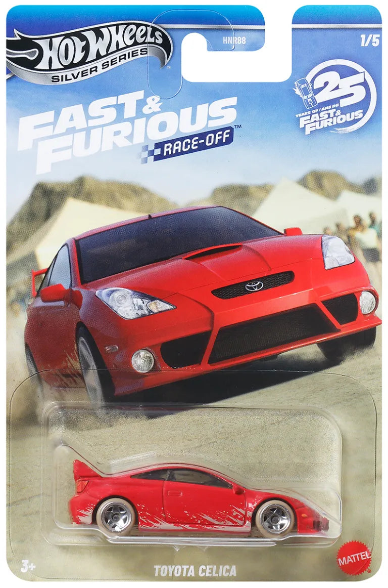 HOT WHEELS - Fast & Furious Themed - Race off - Toyota Celica - Silver Series