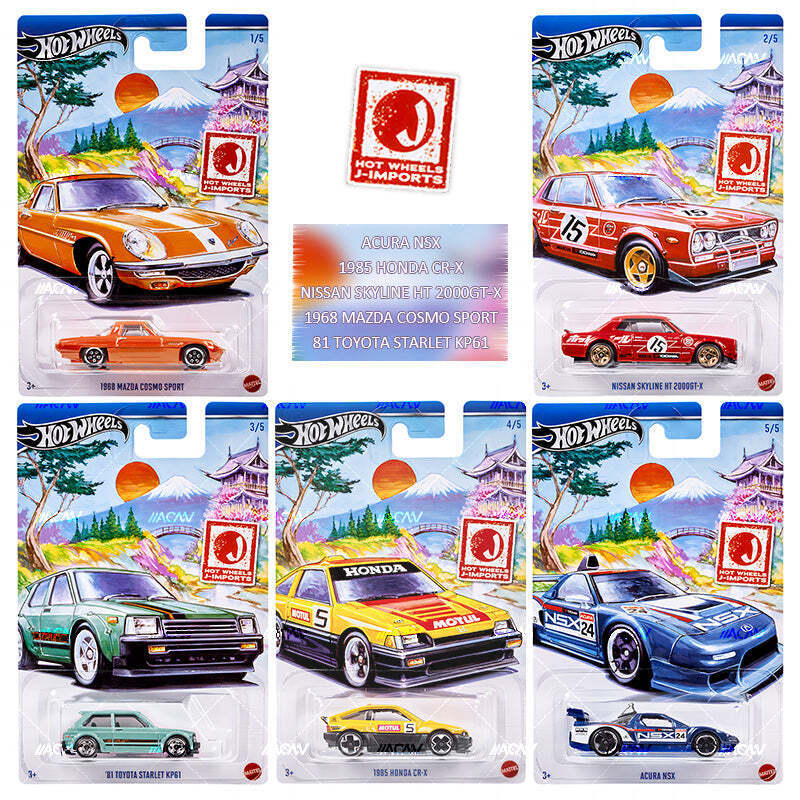 2024 Hot Wheels Themed Automotive - J-Imports - Set of 5