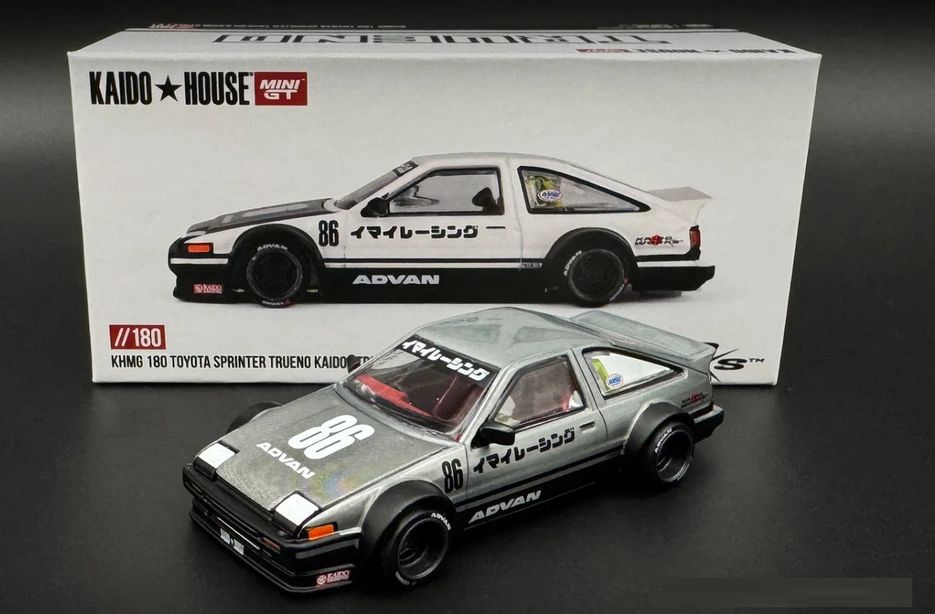***CHASE *** MINI GT x Kaido House 1:64 Toyota Sprinter Trueno Kaido Work Imai V1 KHMG180 ***CHASE***