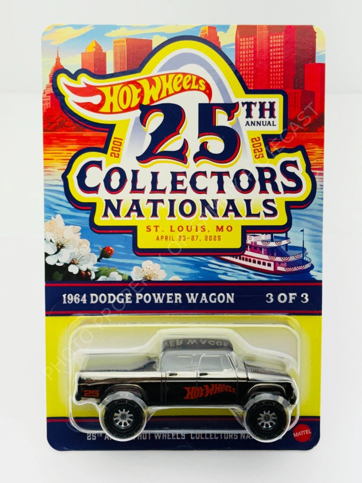 Hot Wheels Convention/Nationals - Hot Wheels 2025 25th St Louis Nationals 64 DODGE POWER WAGON FINALE