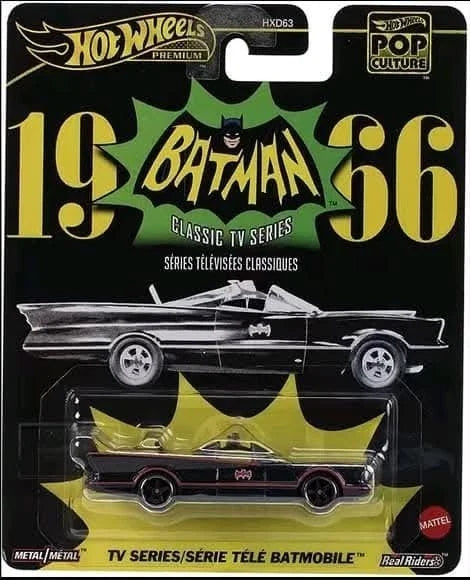 1966 Classic TV Series Batman Batmobile (JBL83)- 2025 Hot Wheels Premium Pop Culture