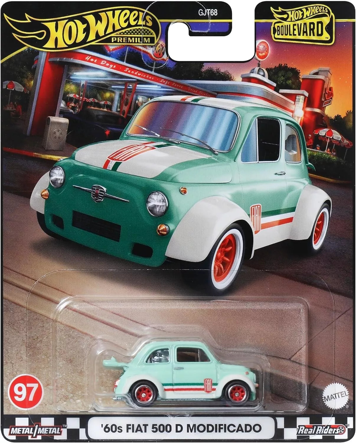 Hot Wheels Boulevard 2024 '60s Fiat 500D Modificado