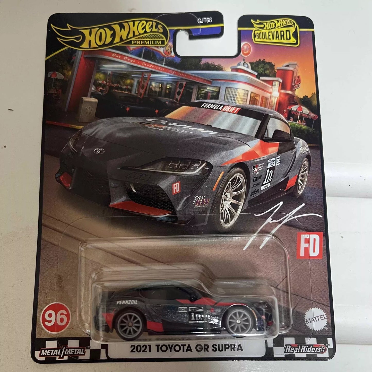HOT WHEELS PREMIUM 2021 TOYOTA GR SUPRA BOULEVARD