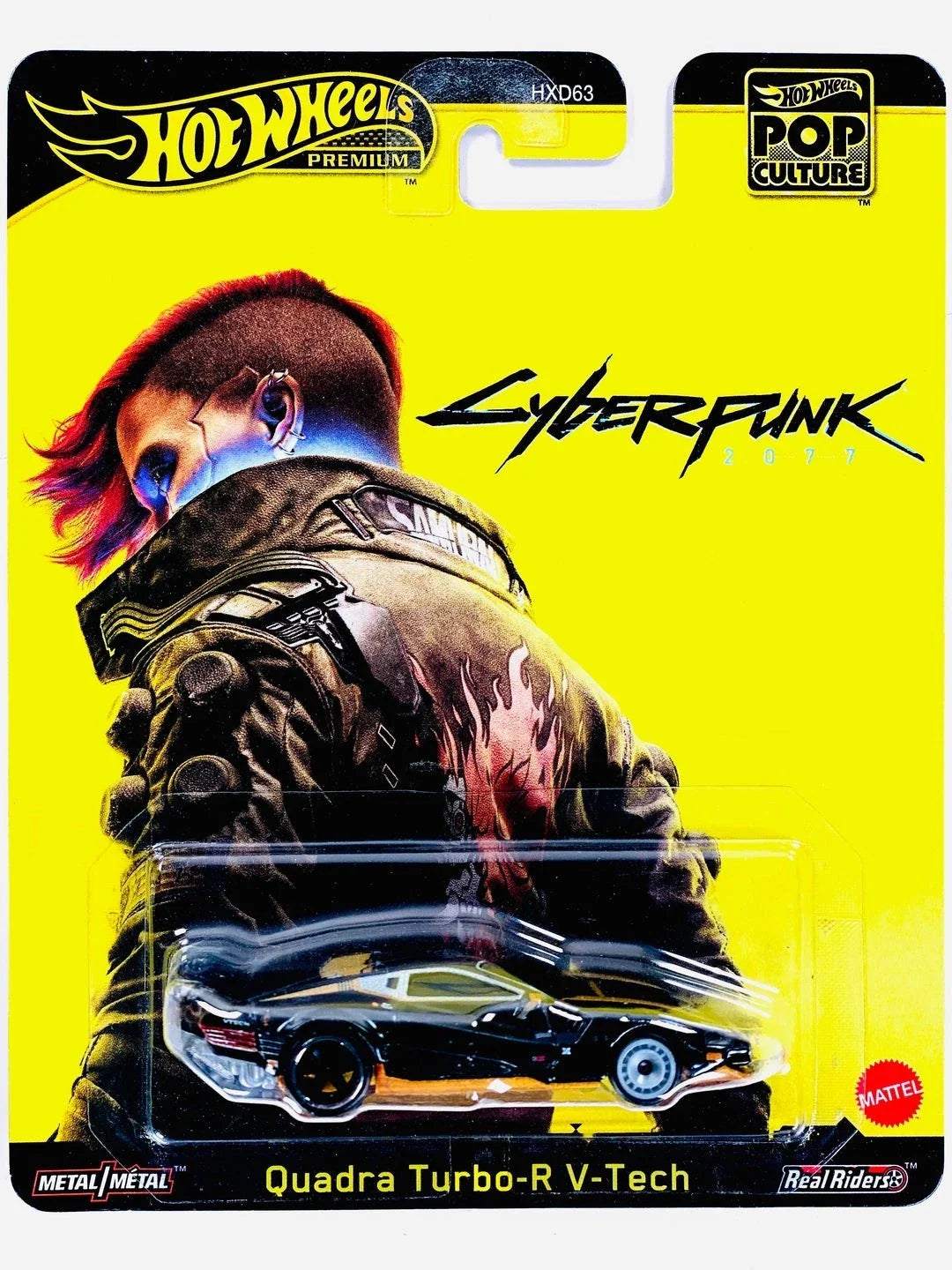 QUADRA TURBO-R V-TECH "Cyberpunk 2077" (JBL57) - 2025 Hot Wheels Premium Pop Culture