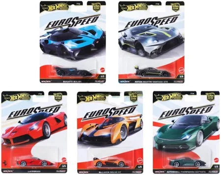 Hot Wheels Premium 2025 Car Culture L Case - Euro Speed - 5 Cars Set