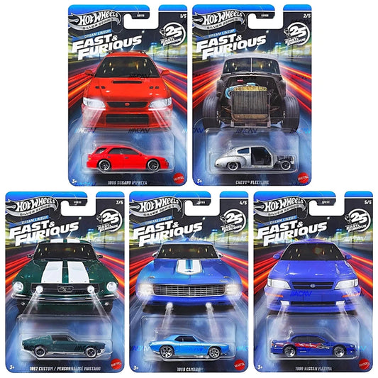 (Pre Order) Fast & Furious Themed Asst 2026 Mix 2 - Subaru, Chevy, Mustang, Camaro, Maxima