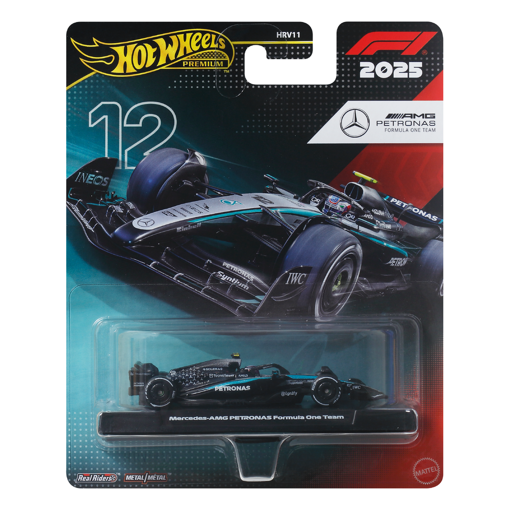 Hot Wheels 2025 F1 Formula 1 Race Team Kimi Antonelli Mercedes Formula 1 Team #12