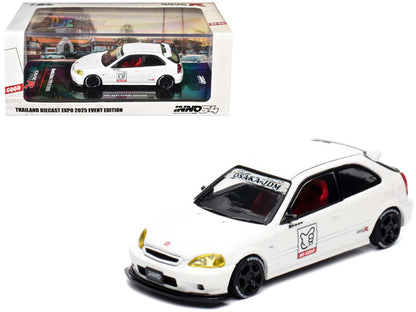 INNO64 1/64 Honda Civic TYPE-R (EK9) White Thailand Diecast Expo 2025 IN64-EK9-TDE25