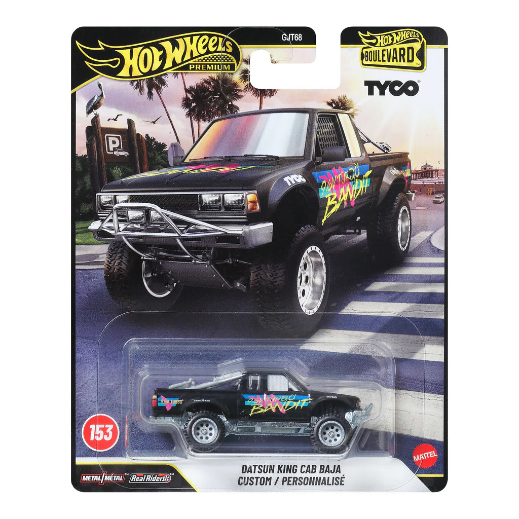 Hot Wheels Premium Boulevard Datsun King Cab Baja Custom / Personnalisé (DAMAGED CARD)