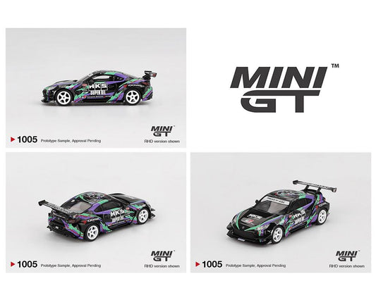 Mini GT 1:64 Toyota GR86 HKS TYPE R 2022 Tokyo Auto Salon – Black