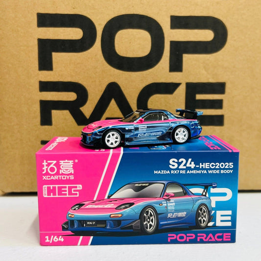 POP RACE HEC 2025 1/64 MAZDA RX7 RE AMEMIYA WIDE BODY