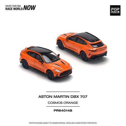 (Pre order) POPRACE PR640148 1/64 ASTON MARTIN DBX 707 - COSMOS ORANGE