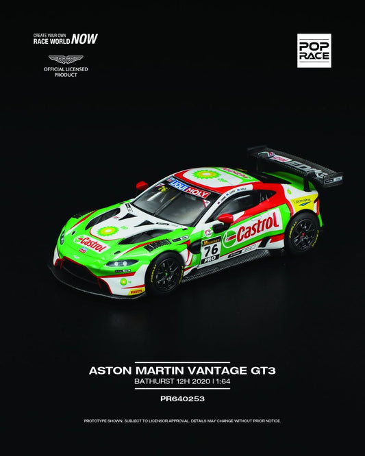 (Pre order) POP RACE PR640253 ASTON MARTIN VANTAGE GT3 BATHURST 12H 2020