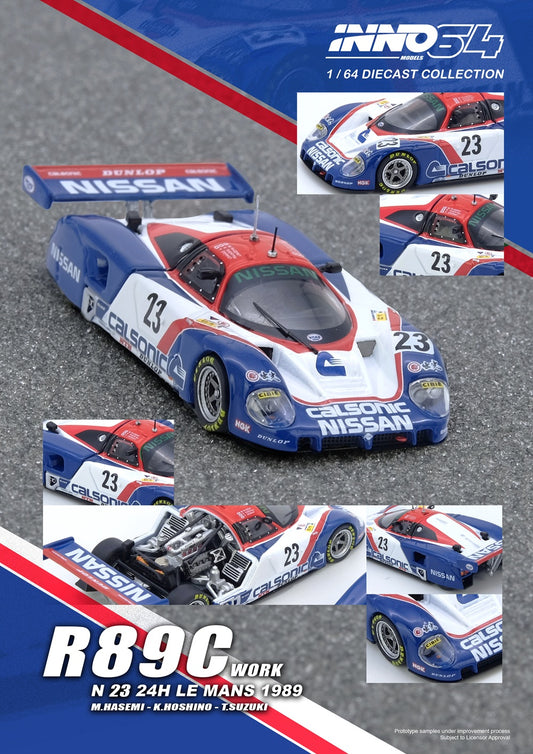 INNO64 1/64 R89C LE MANS 1989 No23 Masahiro Hasemi / Kazuyoshi Hoshino / Toshio Suzuki IN64-R89C-89LM23
