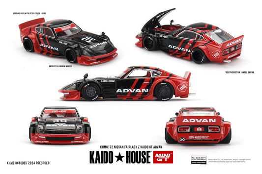 Kaido House x Mini GT KHMG172 1:64 Nissan Fairlady Z Kaido GT ADVAN