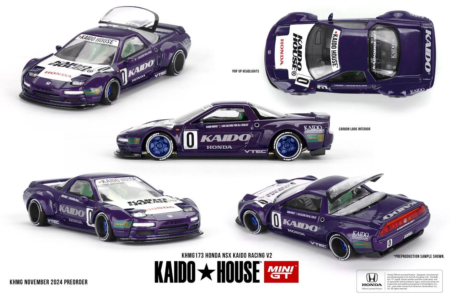 Kaido House x Mini GT KHMG173 Honda NSX Kaido Racing V2