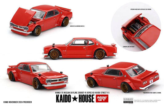Kaido House x Mini GT KHMG175 Nissan Skyline 2000GT-R (KPGC10) Kaido Street V1