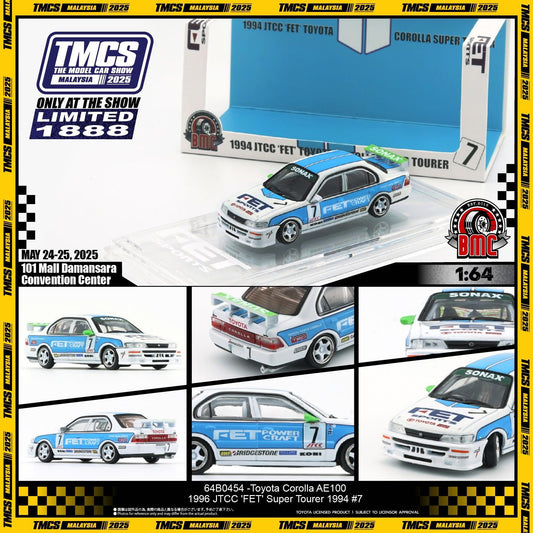 BMC 1/64 TMCS 2025 Toyota Corolla AE100 JTCC