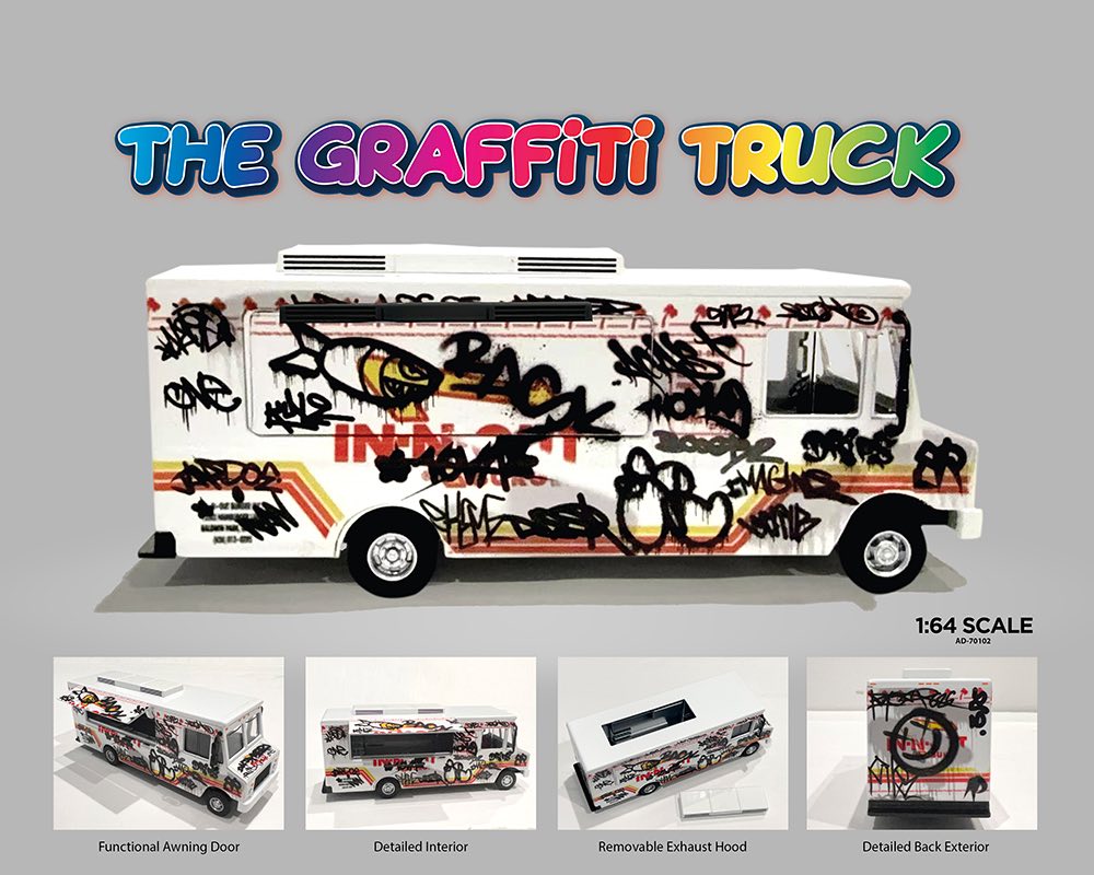 American Diorama 1:64 Food Truck Graffiti Style – Limited Edition MiJo Exclusives