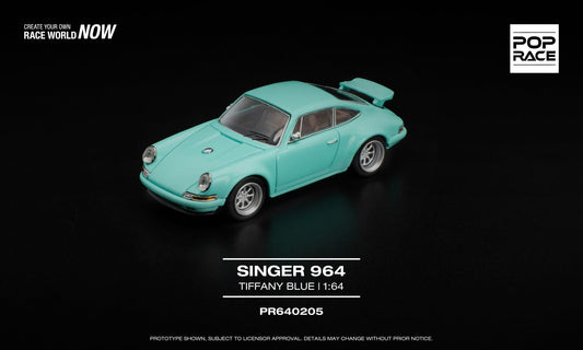 (Pre order) PR640205 POPRACE 1/64 SINGER 964 TIFFANY BLUE