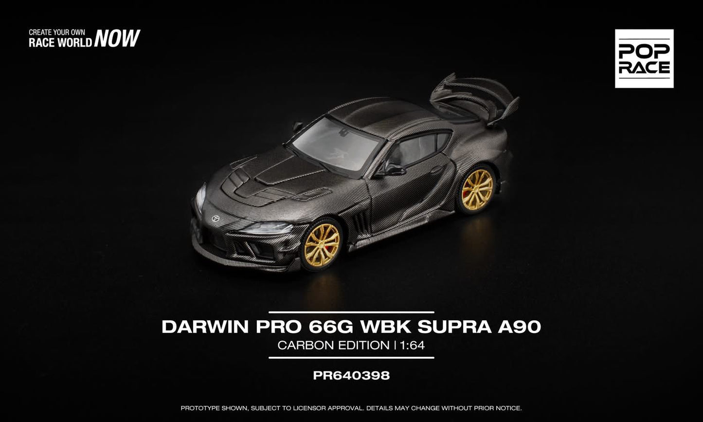 (Pre order) PR640398 POPRACE 1/64  DARWIN PRO 66G WBK SUPRA A90 CARBON EDITION