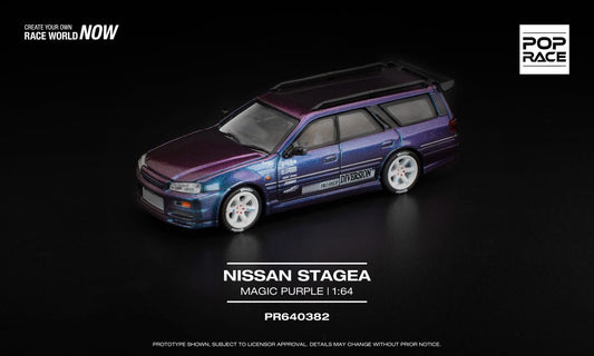 (Pre order) PR640382 POPRACE 1/64 NISSAN STAGEA MAGIC PURPLE