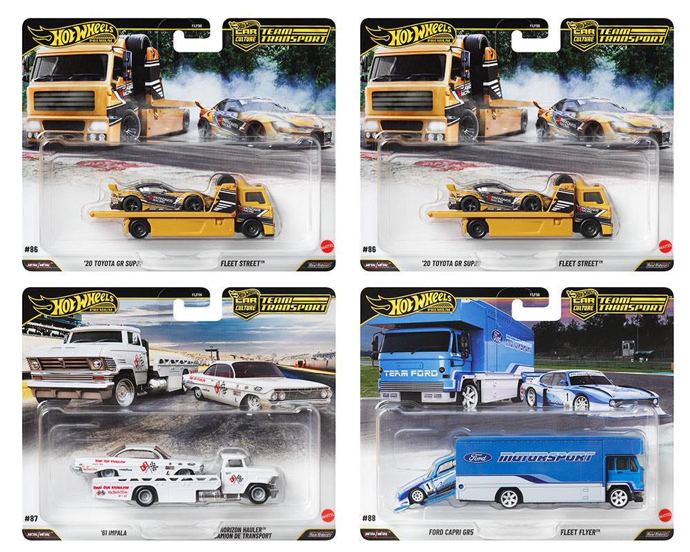 (Preorder) Hot Wheels CC TEAM TRANSPORT RELEASE J SEALED CASE 0F 4 -FLF56-957J