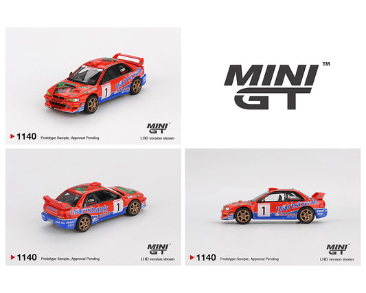 (Preorder) Mini GT 1:64 Subaru Impreza WRC97 #1 1999 DRM Champion