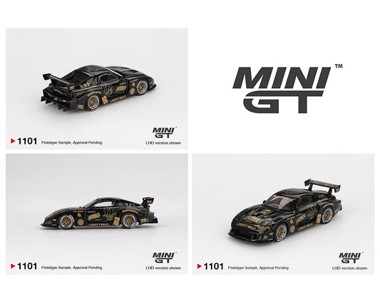 (Preorder) Mini GT 1:64 MAZDA RX-7 LB-Super Silhouette FD-NILES – Black.