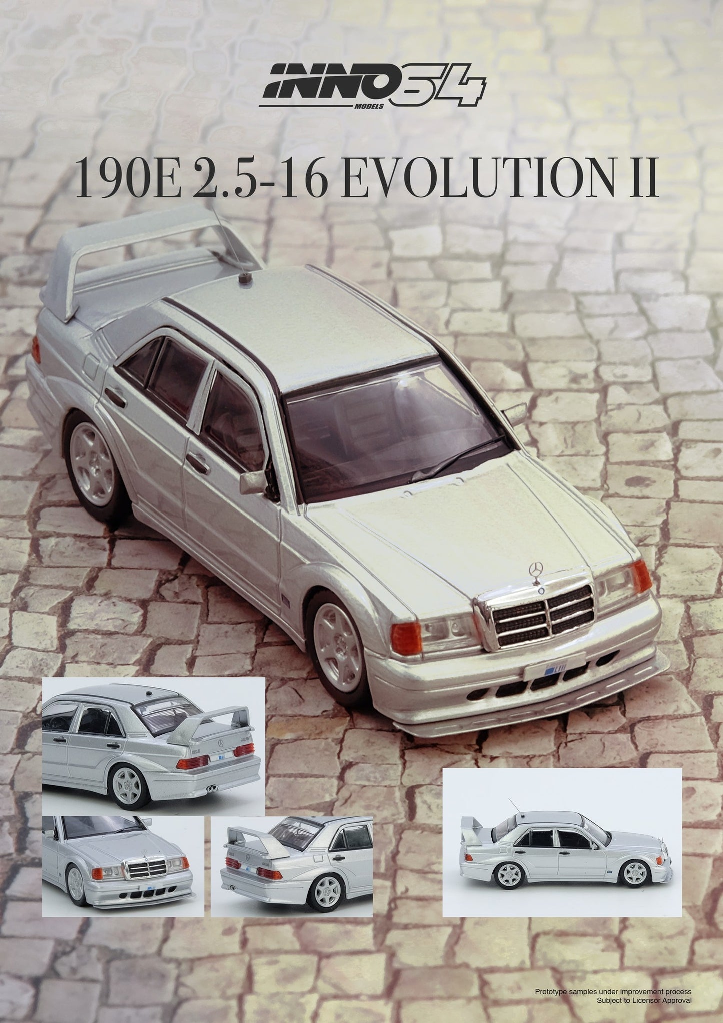 MERCEDES 190E 2.5-16 EVO II (IN64-190E-SIL)