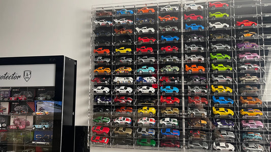 56 Car Slanted Wall Mount Display - Diamond Protector