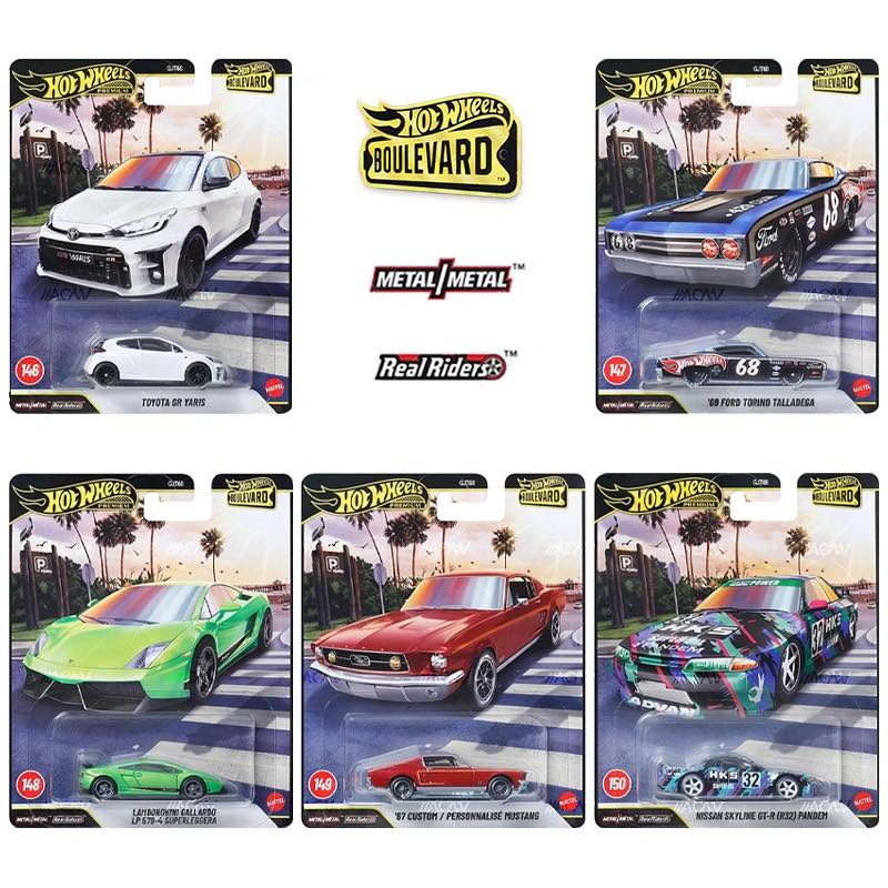 (PRE ORDER) Hot Wheels BOULEVARD: MIX 2 OF 2026 - YARIS,FORD TORINO, LAMBORGHINI,67 MUSTANG, R32 SKYLINE