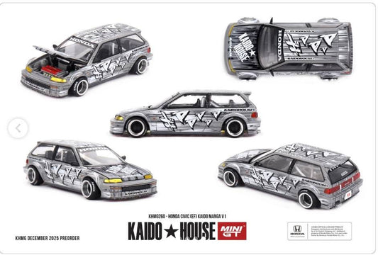 Kaido House x Mini GT - HONDA CIVIC (EF) KAIDO MANGA V1 - KHMG260