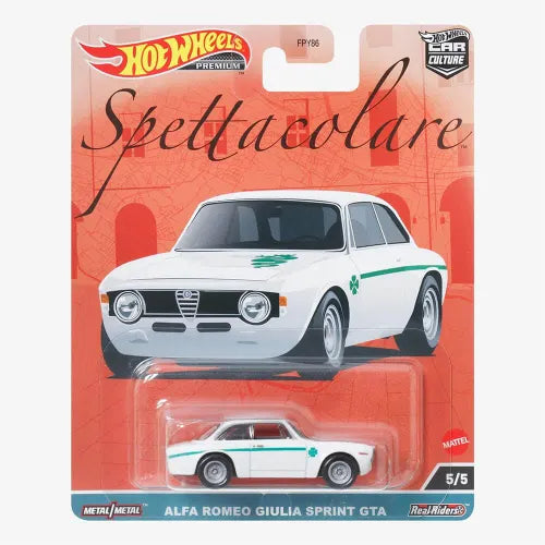 Hot Wheels Car Culture - Alfa Romeo Giulia Sprint GTA - Spettacolare