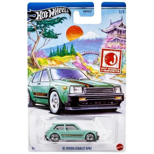 2024 HOT WHEELS J-Imports - 81 Toyota Starlet KP61