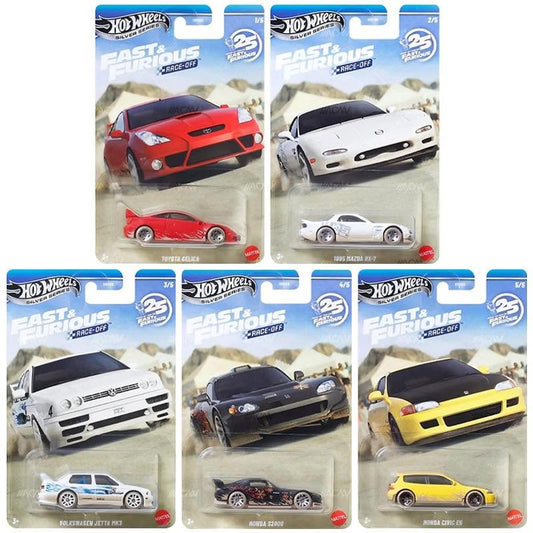 HOT WHEELS - Fast & Furious Themed Asst 2026 Mix 3 - SILVER SERIES (DAMAGED CARDS)