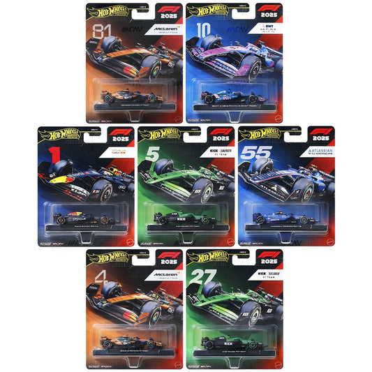 (PRE ORDER) Hot Wheels 1:64 F1 2025 Racing Premium K Assortment (HRV11-956K)