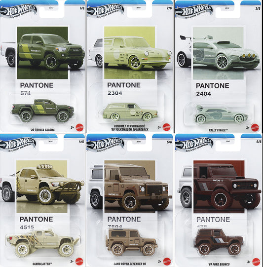 Hot Wheels 1:64 Pantone B Assortment 2026 - Tacoma VW Land Rover - JKY47 - CASE of 10