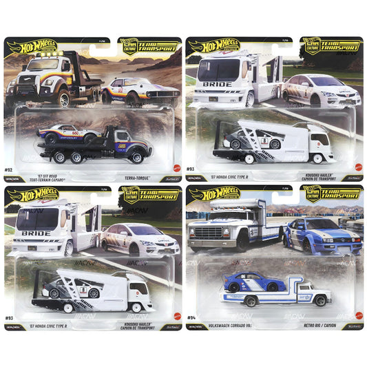 (Preorder) Hot Wheels CC TEAM TRANSPORT RELEASE L SEALED CASE 0F 4 -FLF56-957L