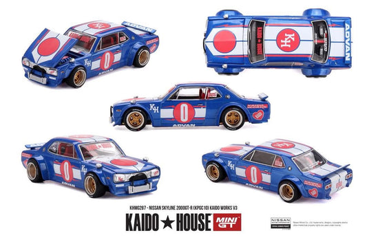 (Preorder) Kaido House x Mini GT ISSAN SKYLINE 2000GT-R (KPGC10) KAIDO WORKS V3 – KHMG287