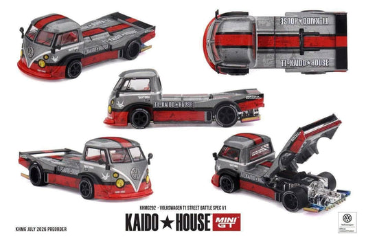 (Preorder) Kaido House x Mini GT 1:64 - VOLKSWAGEN T1 STREET BATTLE SPEC V1 - KHMG292