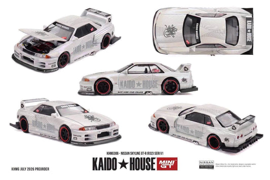 (Preorder) Kaido House x Mini GT 1:64 - NISSAN SKYLINE GT-R R32 SERI V1 - KHMG306