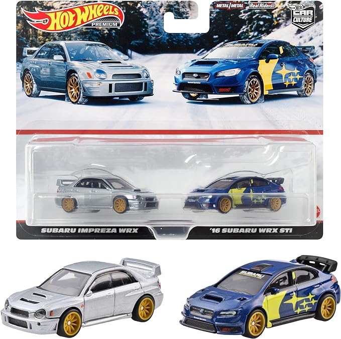 HOT WHEELS 2024 TARGET EXCLUSIVE 2 PACK Subaru Impreza WRX / '16 Subaru WRX STI