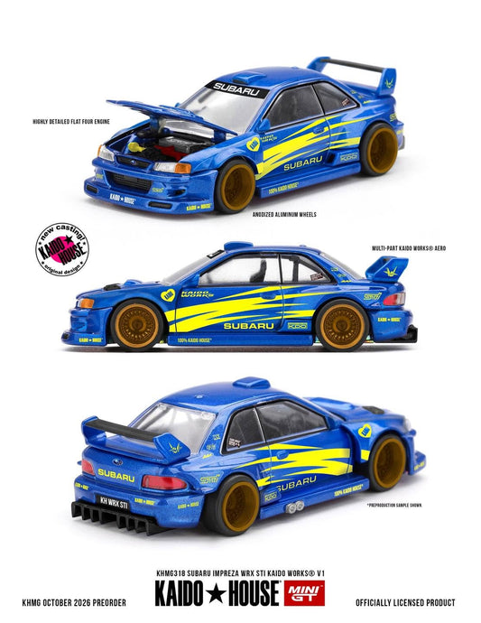(Preorder) Kaido House x Mini GT 1:64 -  Subaru Impreza WRX STI KAIDO WORKS V1 - KHMG318
