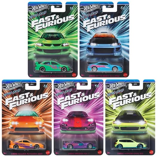 (PRE ORDER) HOT WHEELS - Fast & Furious Themed Mix 1 of 2027 - HNR88-956R