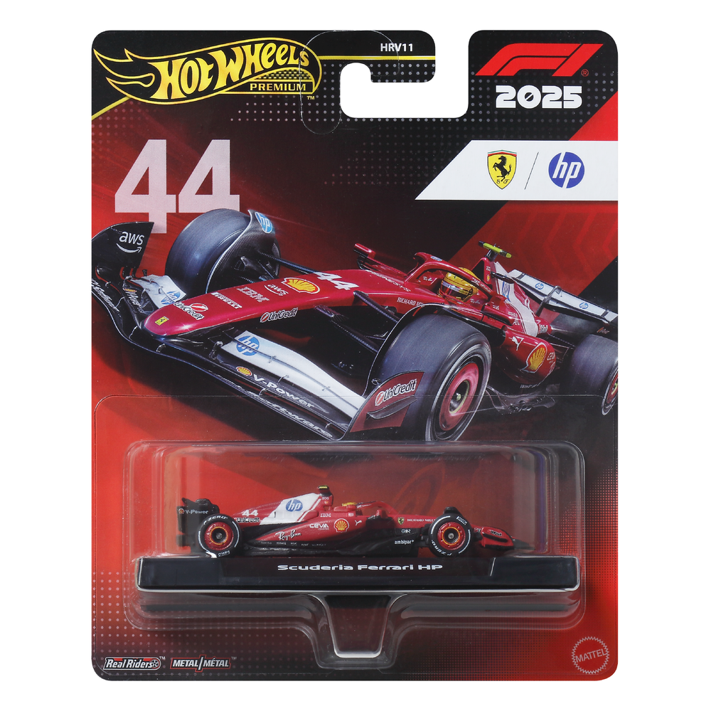 Hot Wheels 2025 F1 Formula 1 Race Team Lewis Hamilton Ferrari Formula 1 Team #44