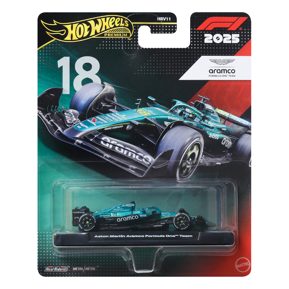 Hot Wheels 2025 F1 Formula 1 Race Team Lance Stroll Aston Martin Formula 1 Team #18