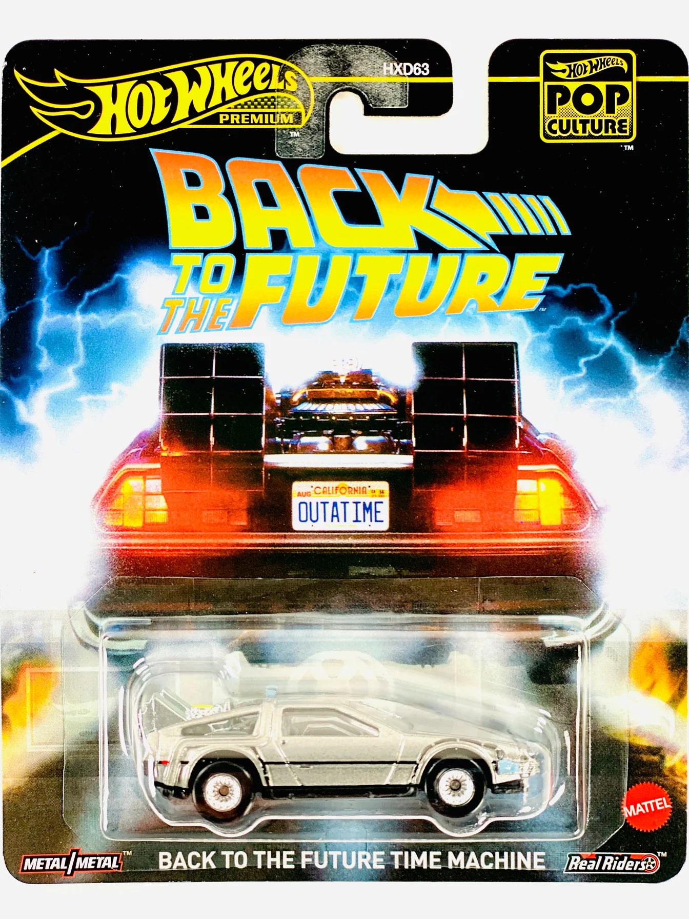 Hot Wheels 2025 Pop Culture Case H Back to the Future Time Machine