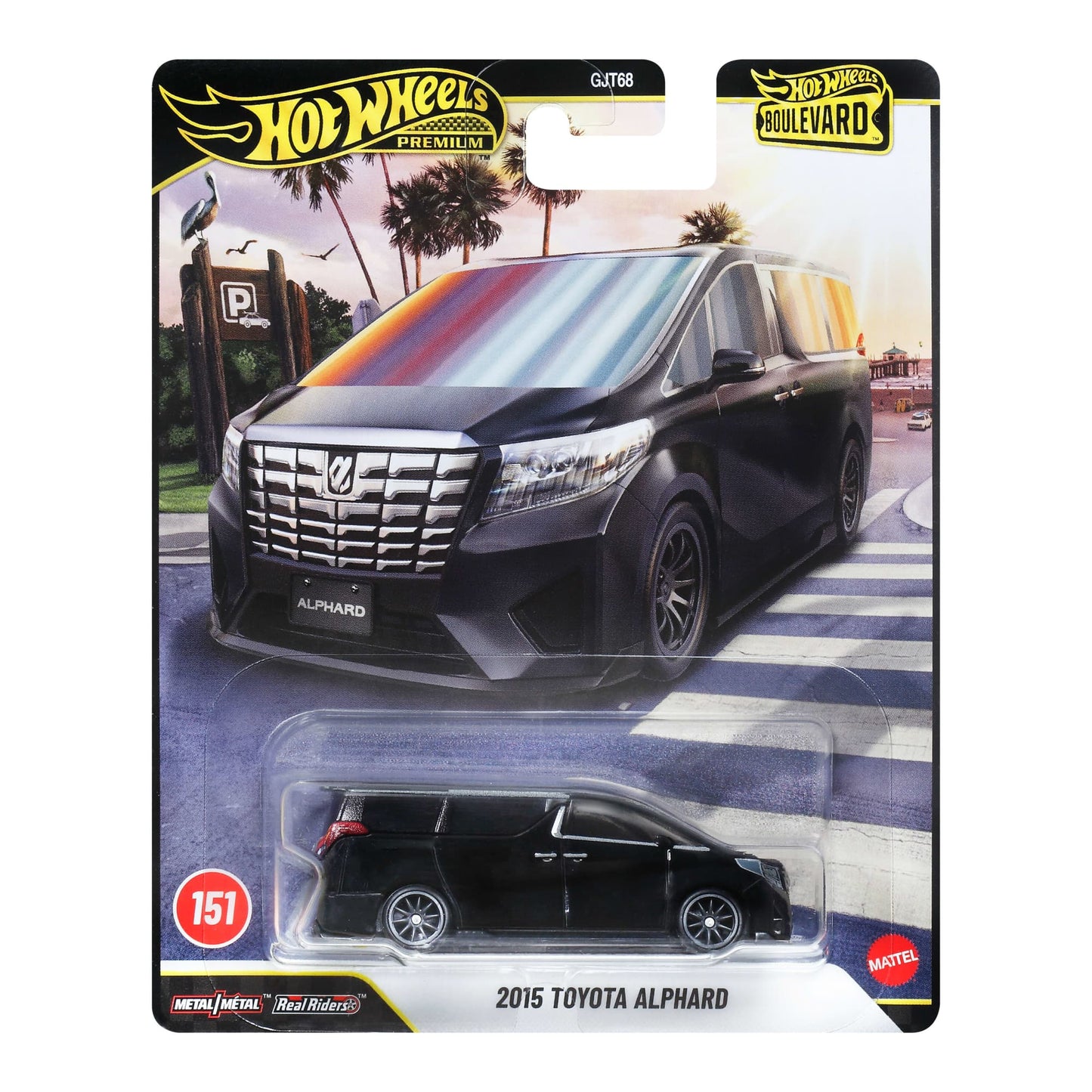 Hot Wheels Premium Boulevard 20058 Toyota Alphard #151 (DAMAGED CARD)