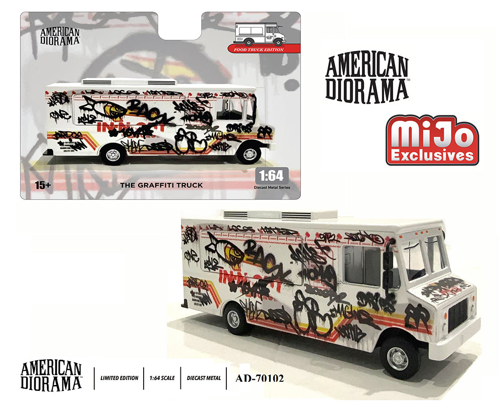 (Preorder) American Diorama 1:64 Food Truck Graffiti Style – Limited Edition MiJo Exclusives